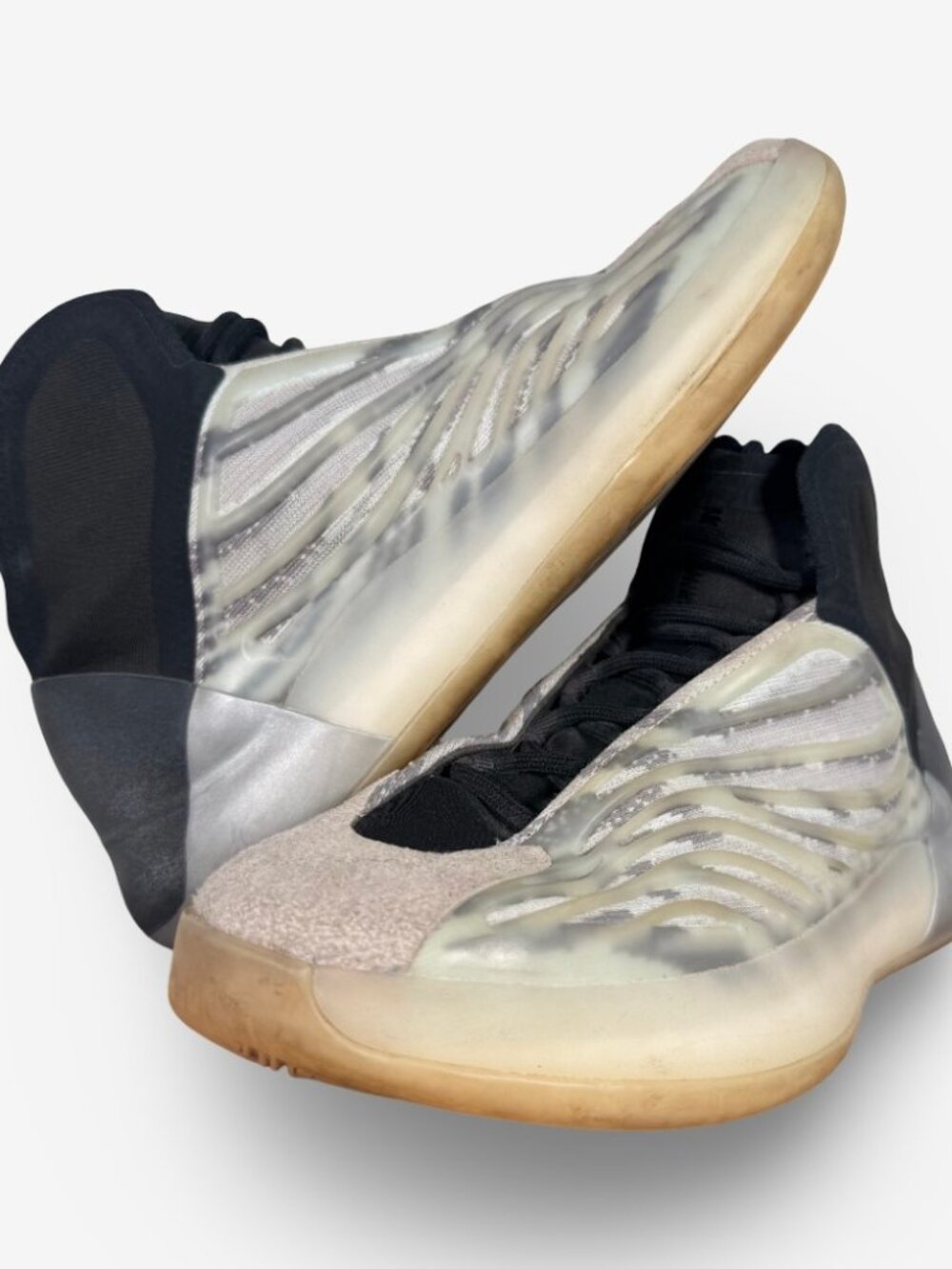 Adidas Yeezy Yzy Qtnm White Grey Basketball Sneakers